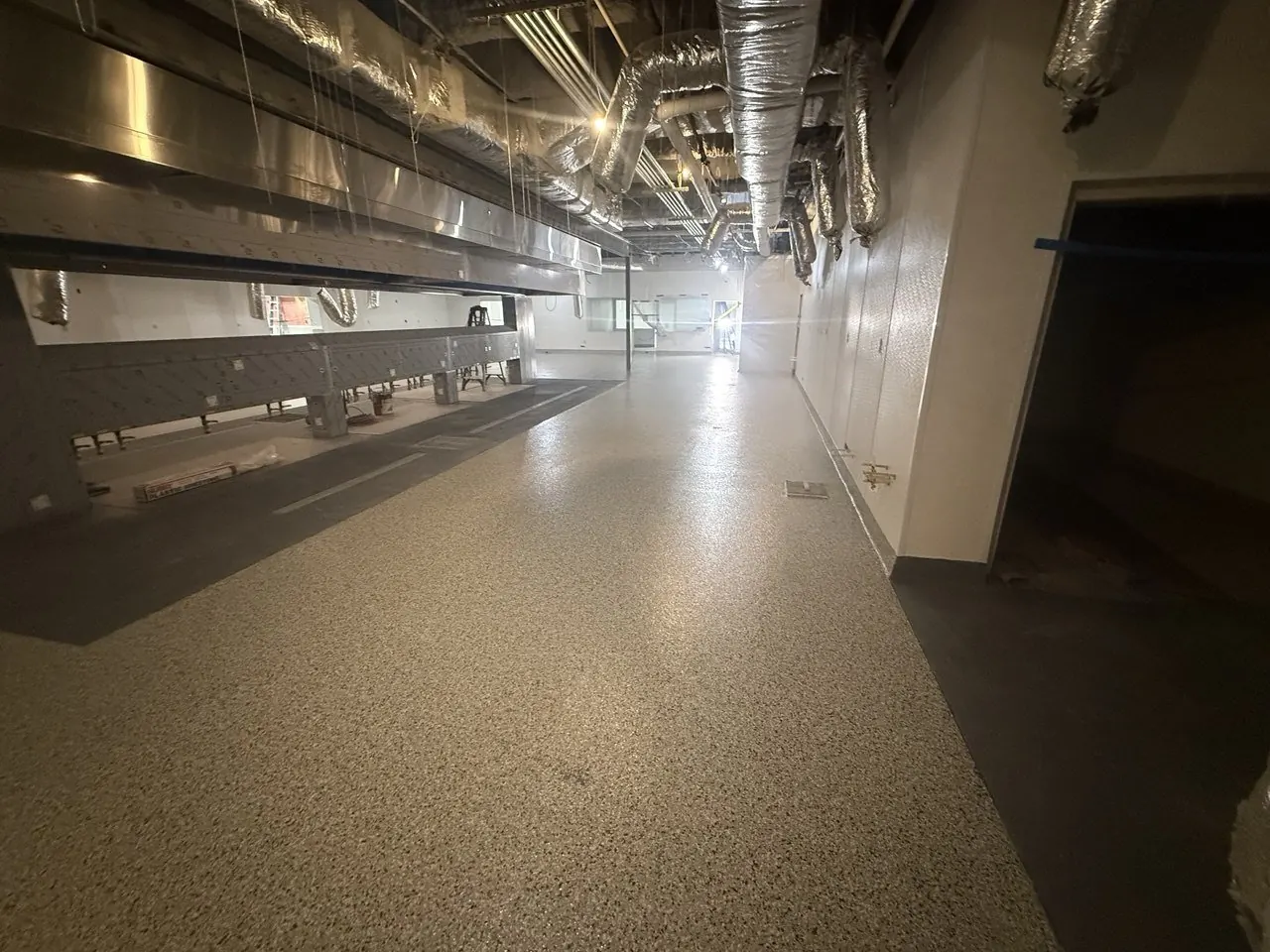 Main Hallway - Commercial Kitchen Finish