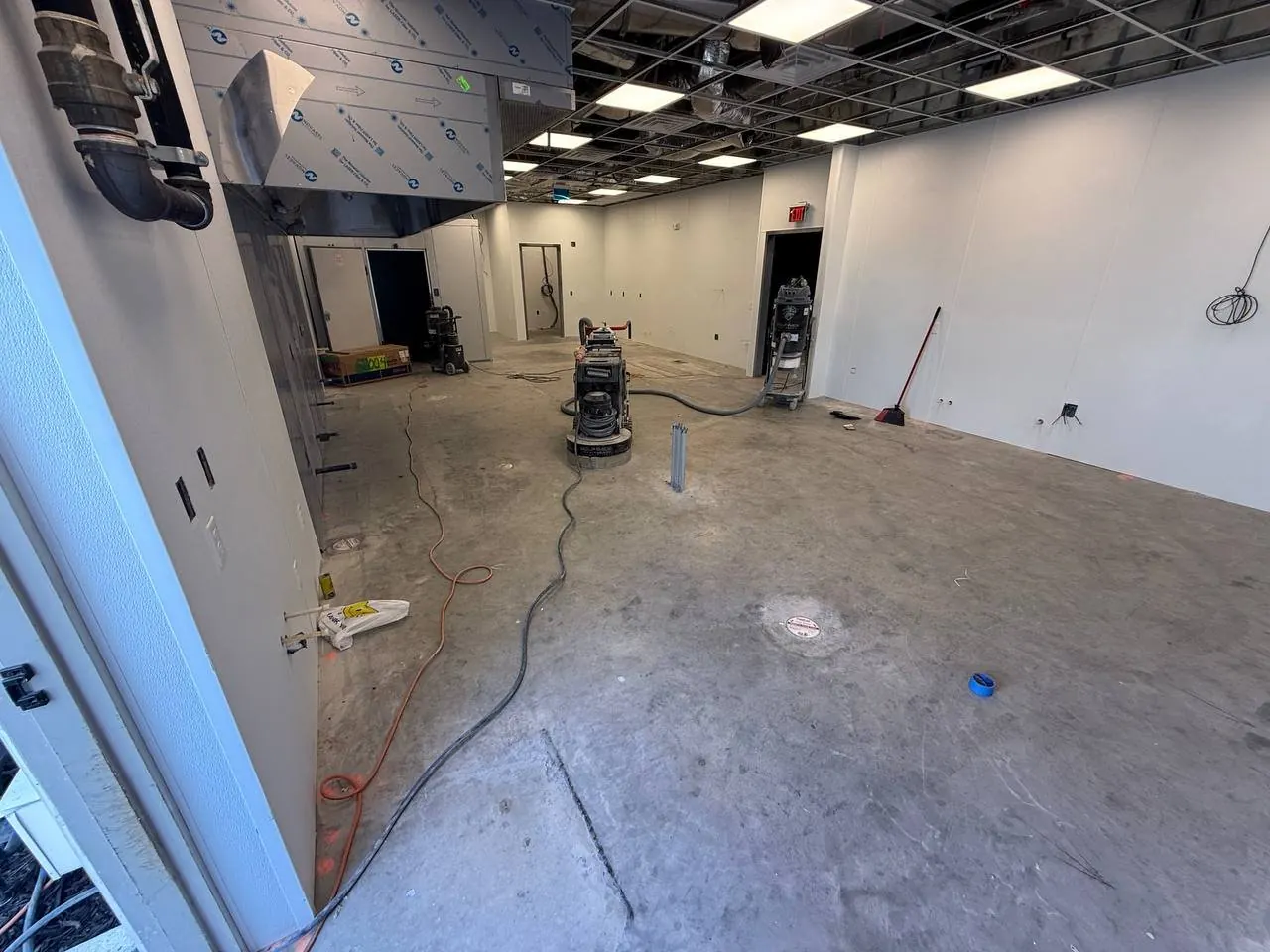 Restaurant Build-Out Before - Bare Slab Naples FL