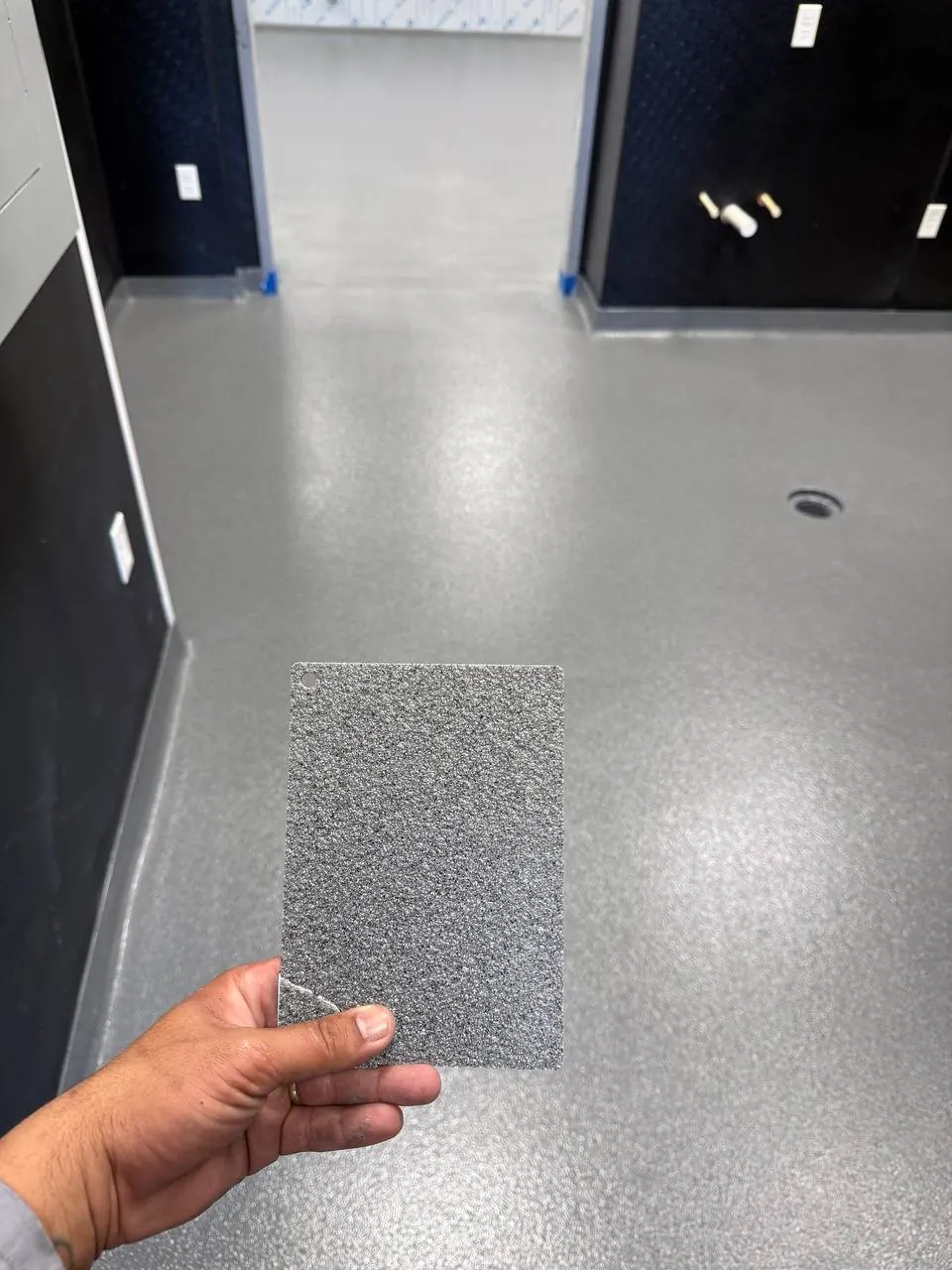 Quartz Sample vs Installed Floor - Color Match