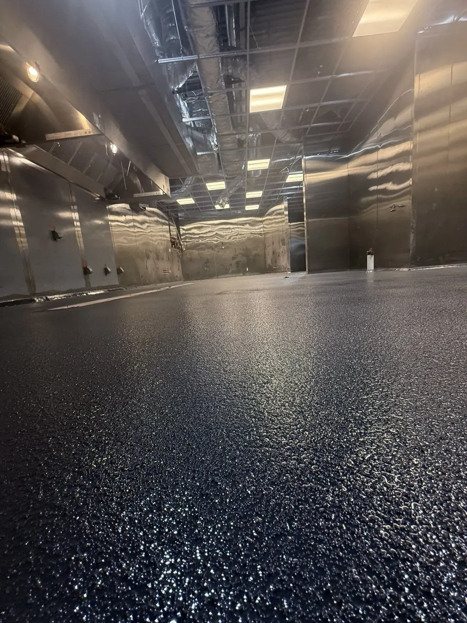 Full Commercial Kitchen Quartz Floor - Naples FL