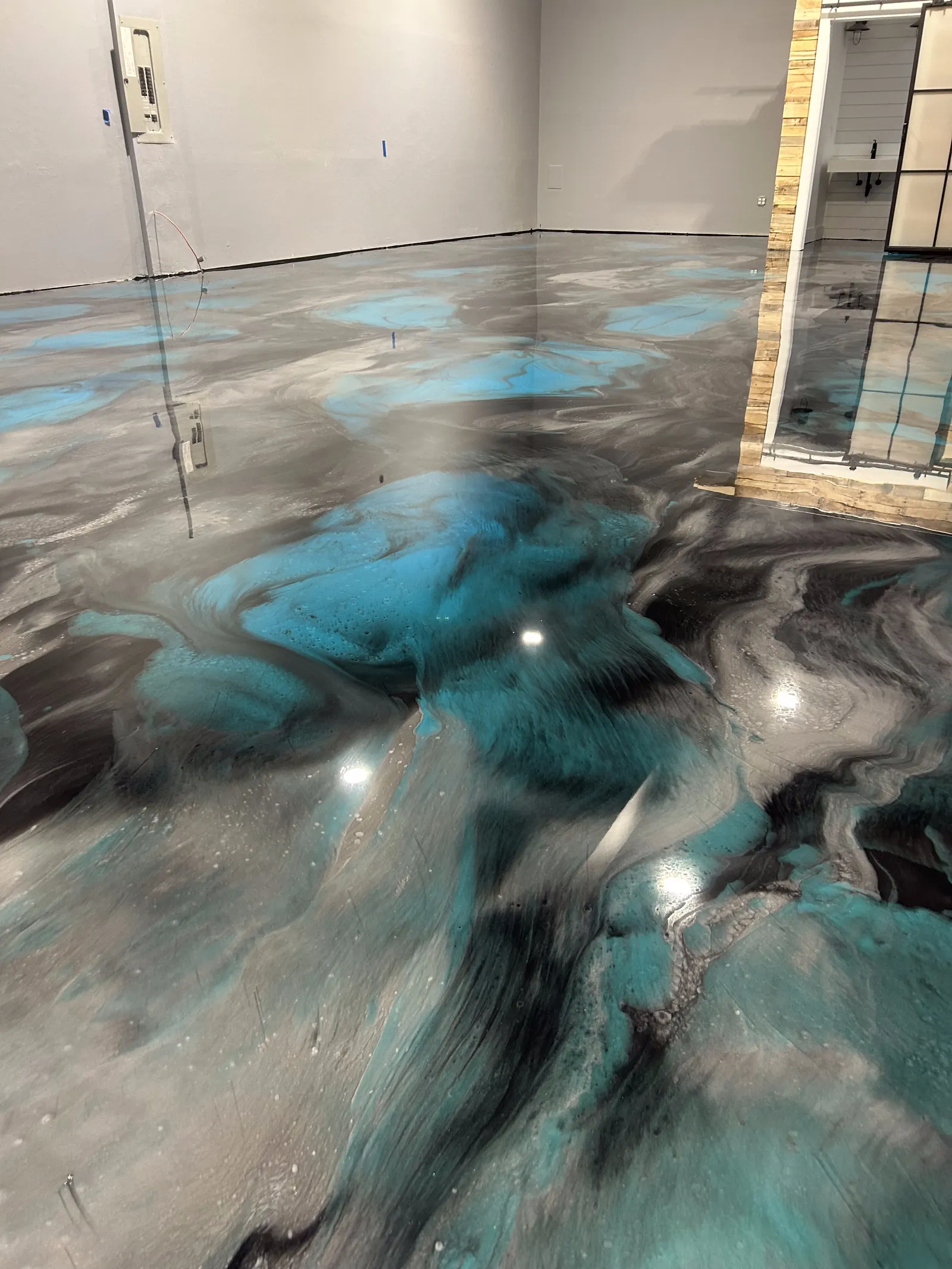 Metallic Epoxy Commercial Showroom Naples FL