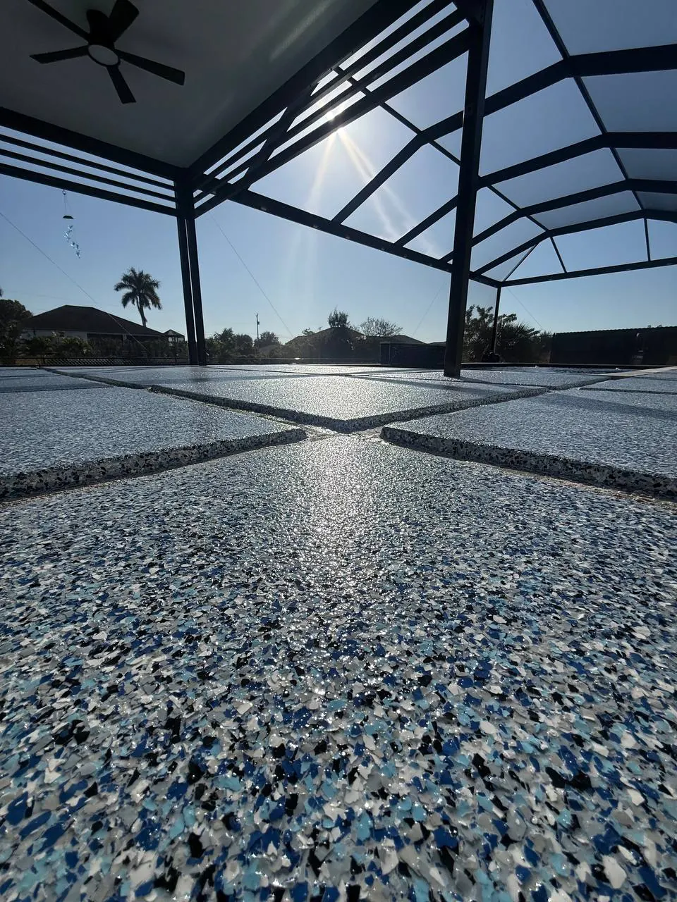 Pool deck slip-resistant finish Marco Island FL - Torginol Tropical Breeze