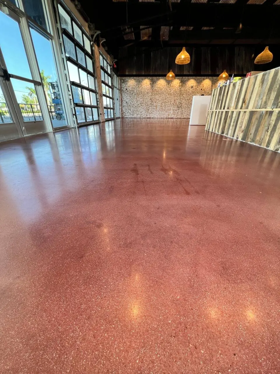 Polished Concrete Floor Reflection Detail