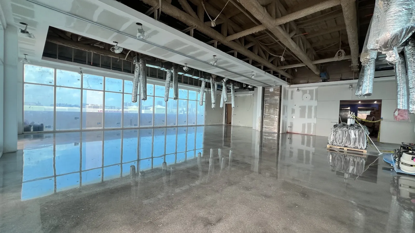 After — Common area with high-reflectance finish