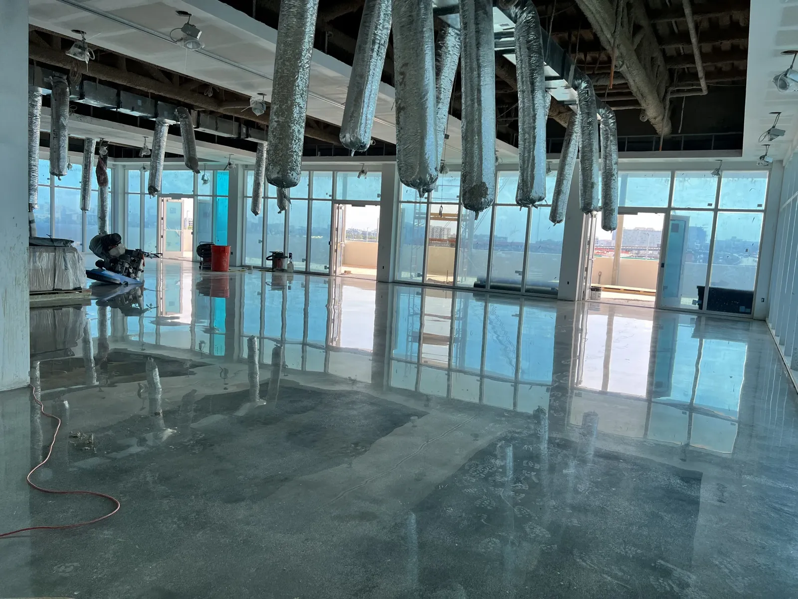73,000 Sq Ft School — Polished Concrete Campus Floors