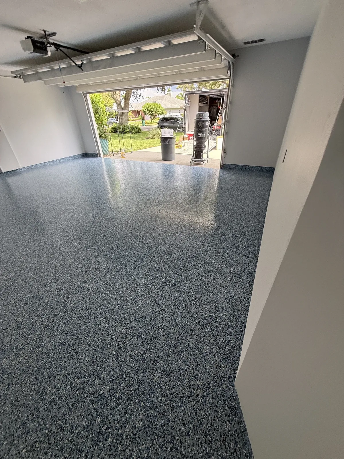 After — Seamless Tropical Breeze flake finish toward the open bay