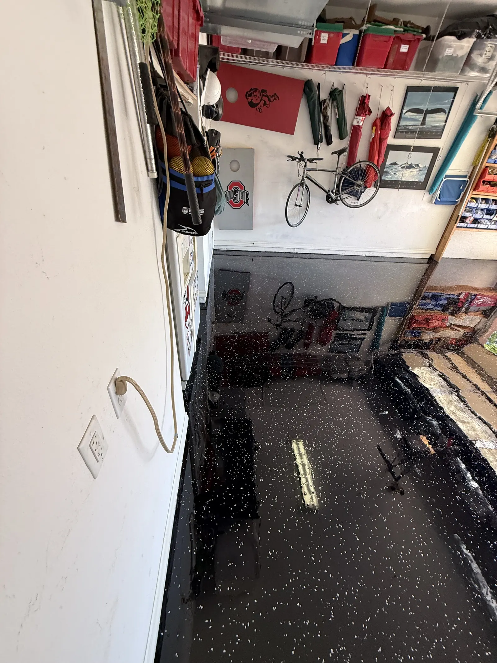 Garage Partial Flake Mirror Finish - Naples FL