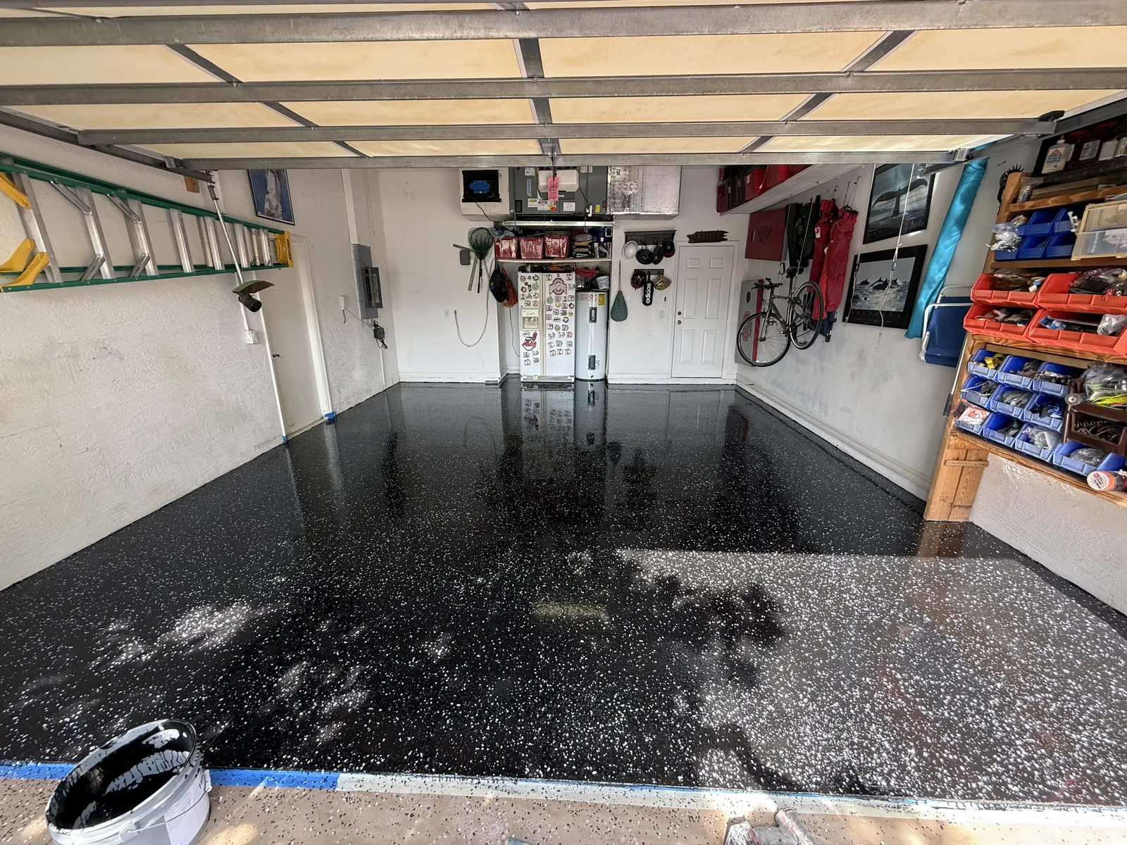 Garage Flake Application Process Naples FL