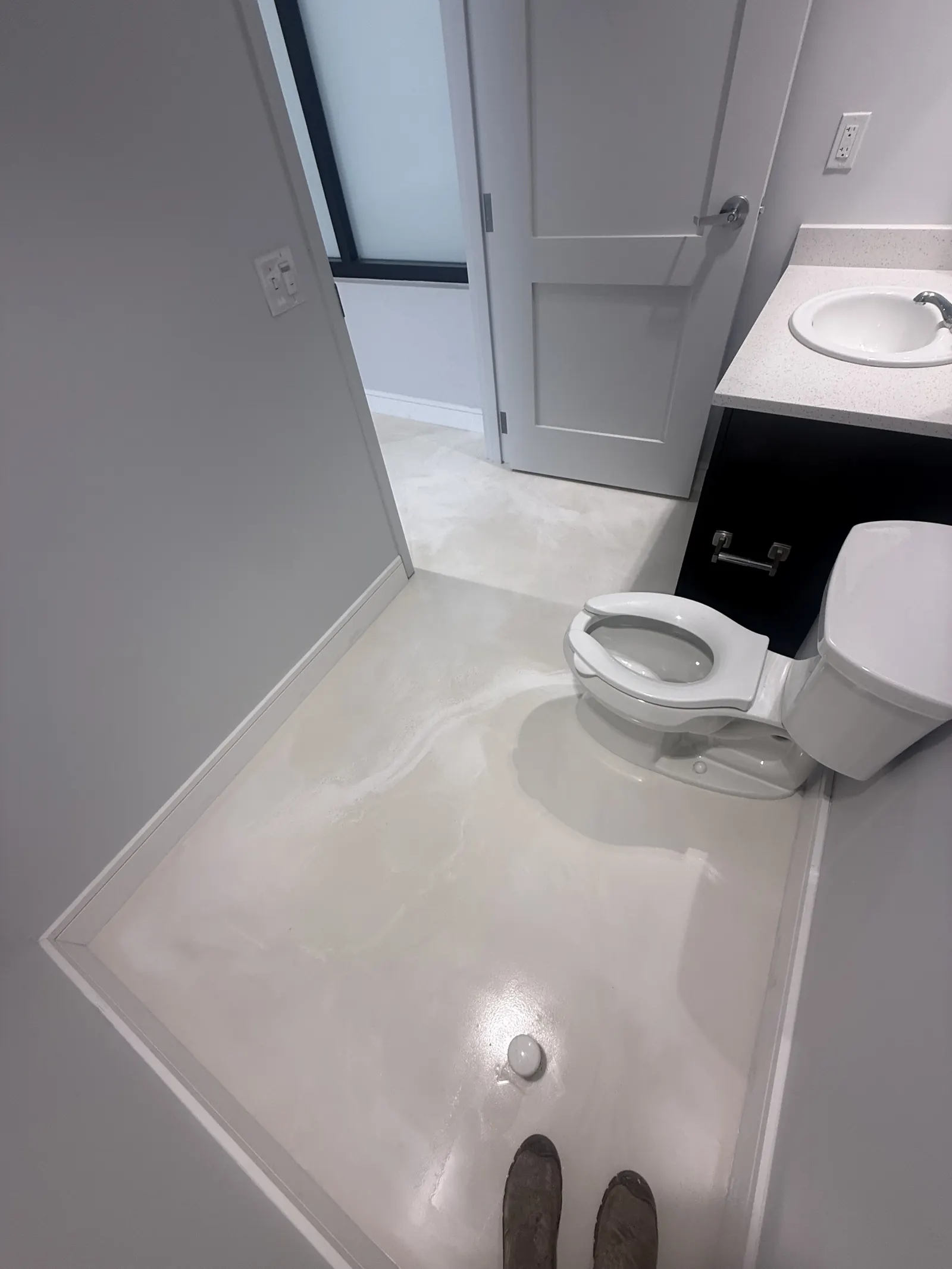 Metallic Epoxy Bathroom Floor - Commercial Naples FL