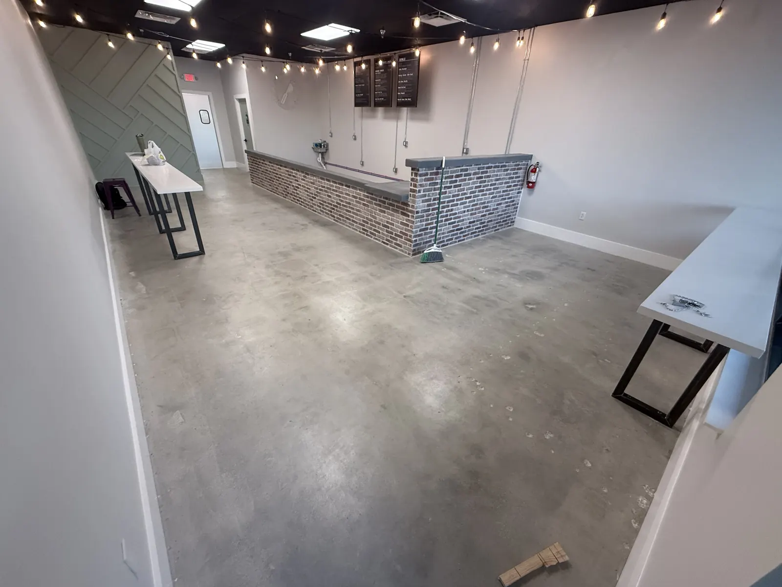 Restaurant Epoxy Floor BEFORE - Naples FL