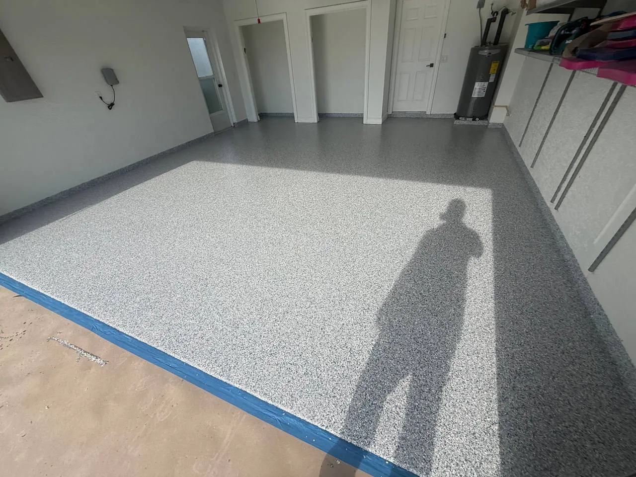 Tidal Wave Flake Installation Progress - Cape Coral FL
