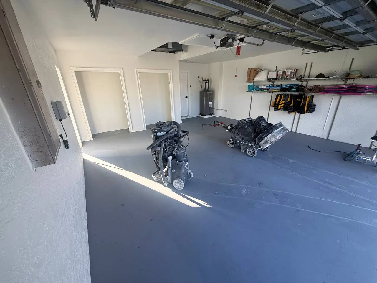 Garage Surface Prep BEFORE Flake System - Cape Coral FL