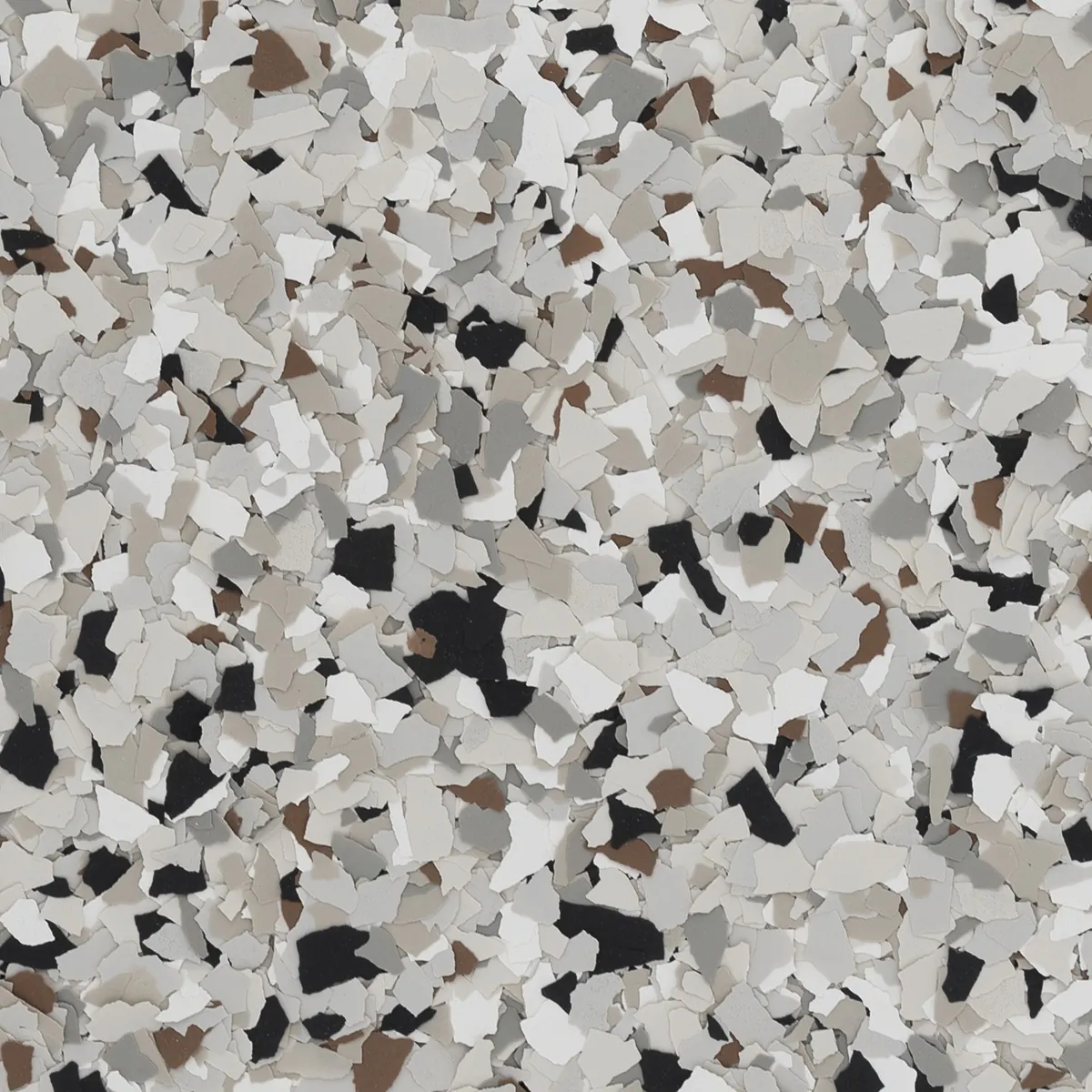 Torginol Coyote FB-513 garage floor flake color Marco Island FL - desert tan tones