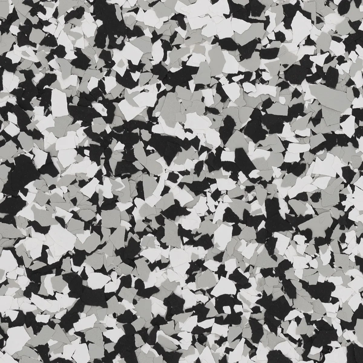 Torginol Domino FB-411 garage floor flake color Naples FL - black and white classic