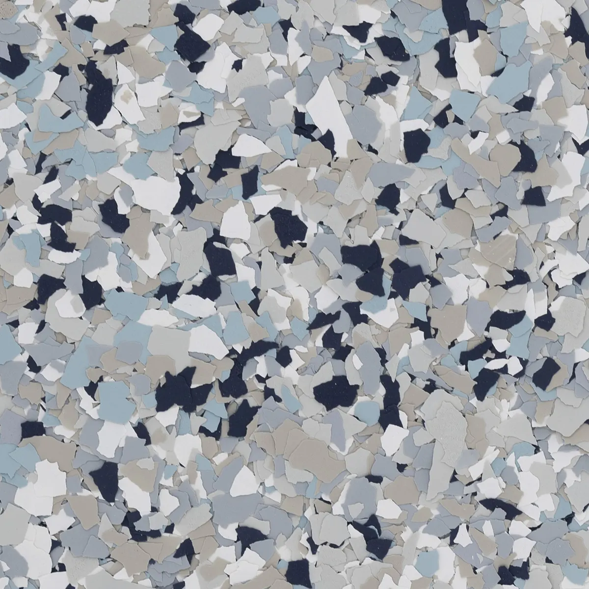 Torginol Rapids FB-506 garage floor flake color Fort Myers FL - blue and white blend